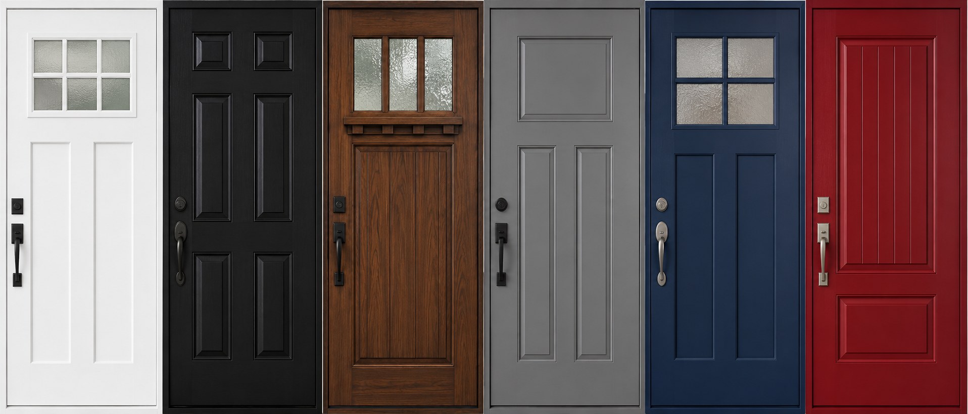 Door replacement in Houston, TX — new front doors in six styles and colors